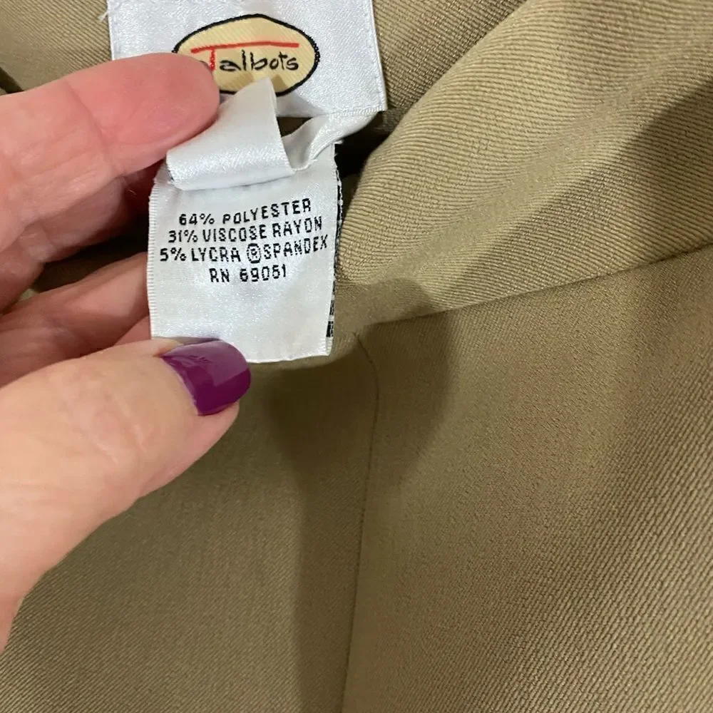 NWT Talbots Stretch Everyday Straight Leg Pants